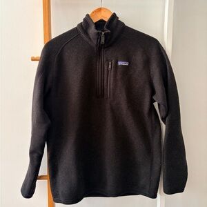 Men’s Patagonia Zip-Up Black Sweater